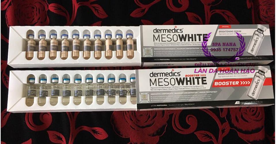 Cấy phấn vào da cao cấp nhất MESO WHITE chính hãng Dermedics